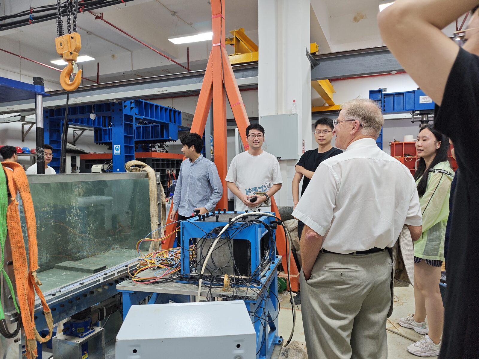 Professor Markus Flury visiting laboratory facilities
