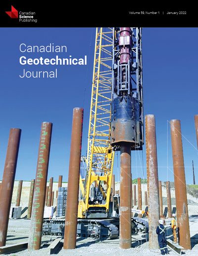 Canadian Geotechnical Journal cover